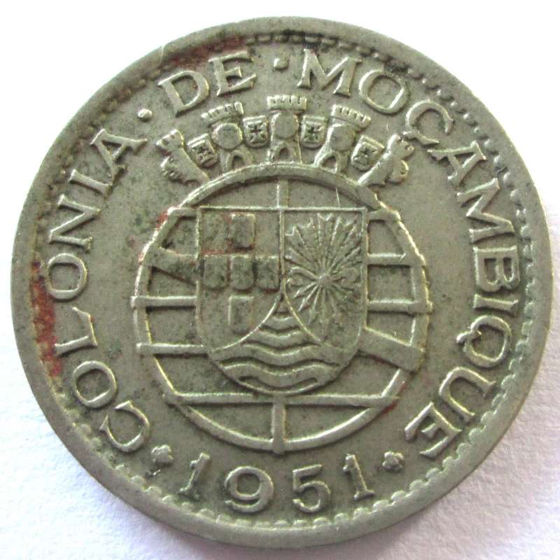 1951 Mozambique 50 Centavos