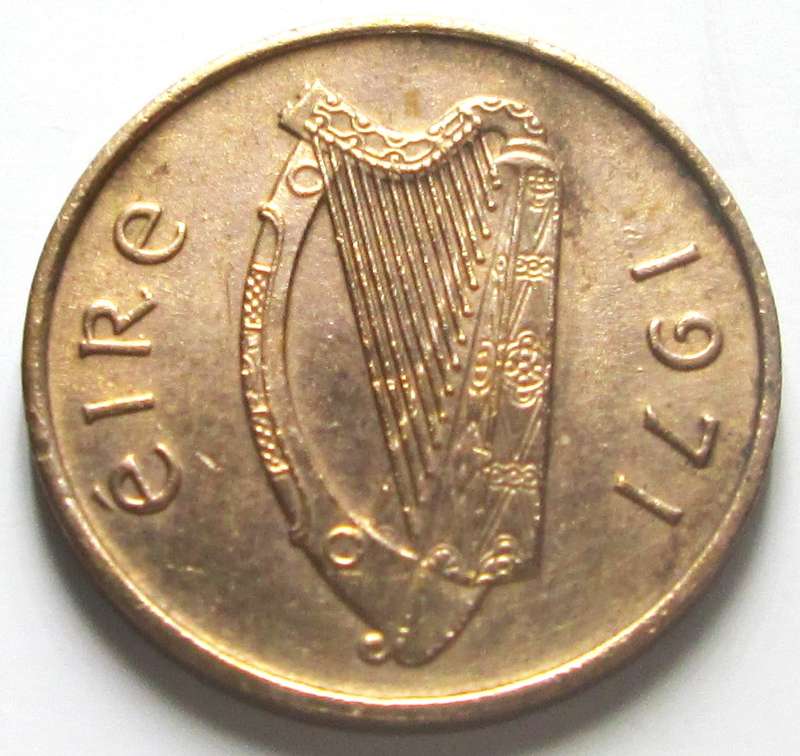 1971 Ireland Half Penny