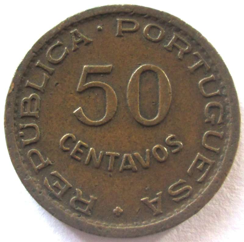 1953 Mozambique 50 Centavos
