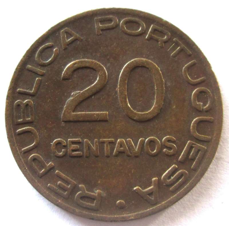 1941 Mozambique 20 Centavos