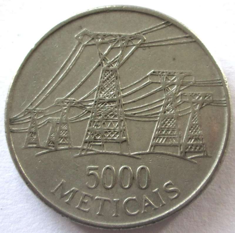 1998 Mozambique 5000 Meticais