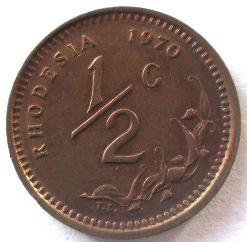 1970 Rhodesia Half Cent