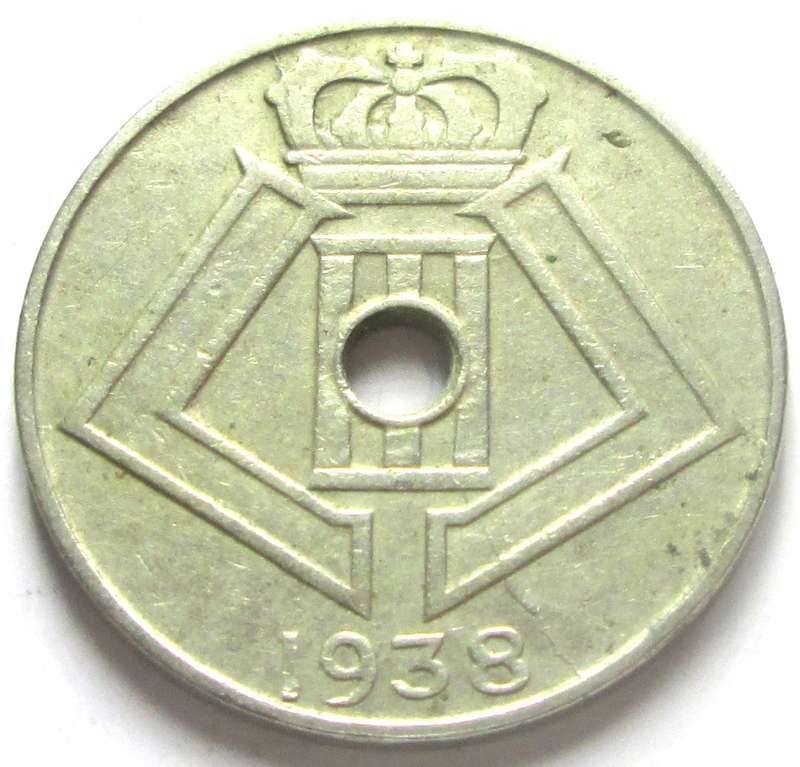 1938 Belgium 5 Centimes