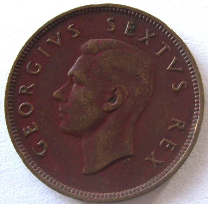 1948 Union of South Africa Half Penny