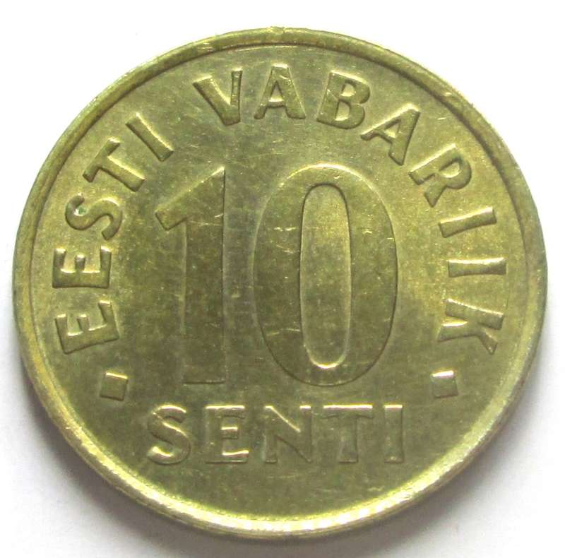 1991 Estonia 10 Senti