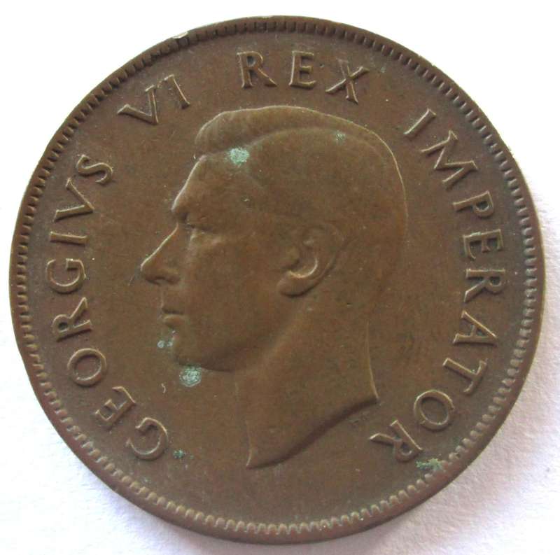 1938 Union of South Africa 1 Penny