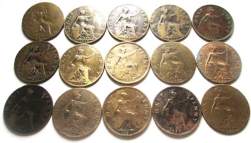 Half Penny Great Britain 1929 - 1935