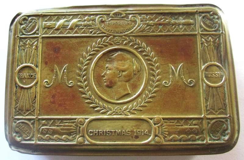 1914 Princess Mary Christmas Gift Box Brass Tin World War 1