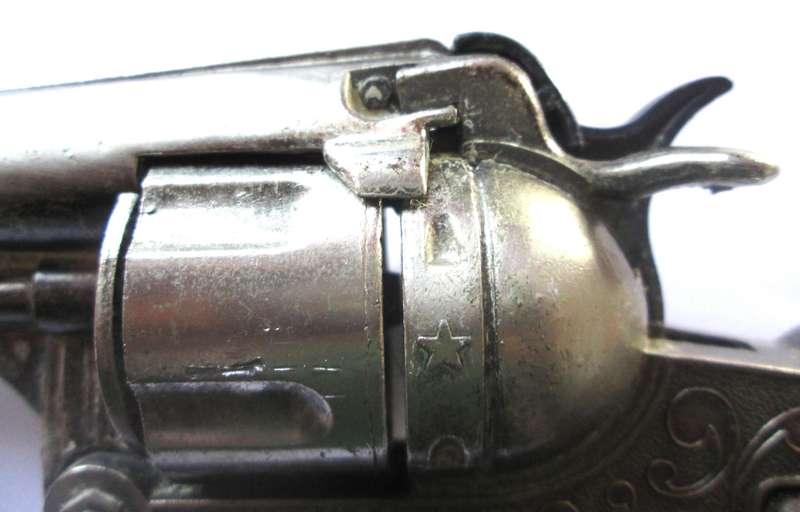 1950 Gonher Nr 122 Castalla Alicante Revolver Die Cast Cap Gun Made in Spain