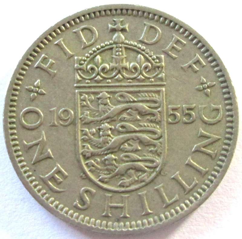 1955 Great Britain 1 Shilling