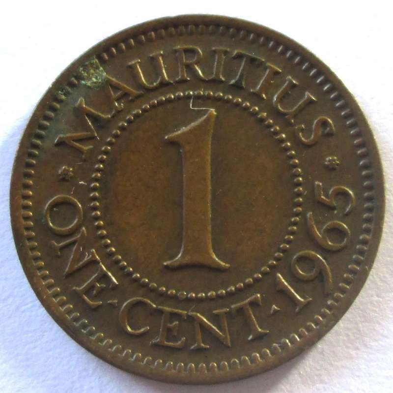 1965 Mauritius 1 Cent