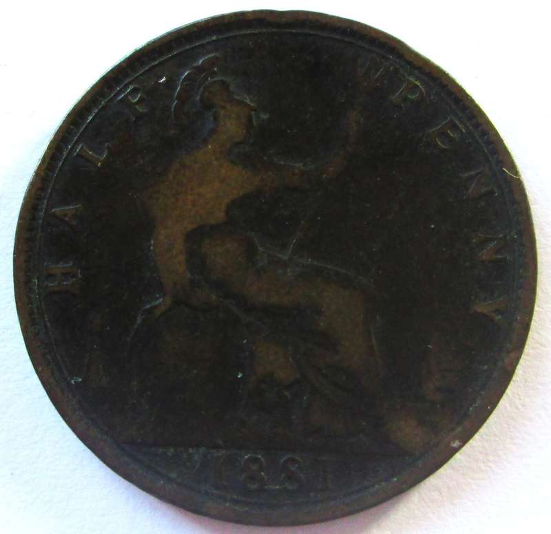 1881 Great Britain Half Penny