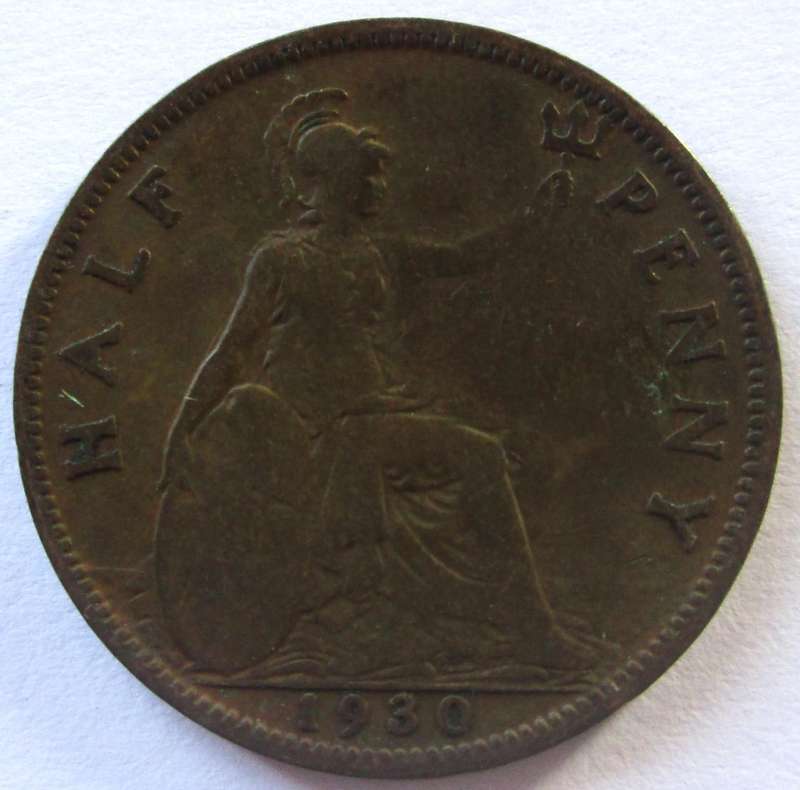 1930 Great Britain Half Penny
