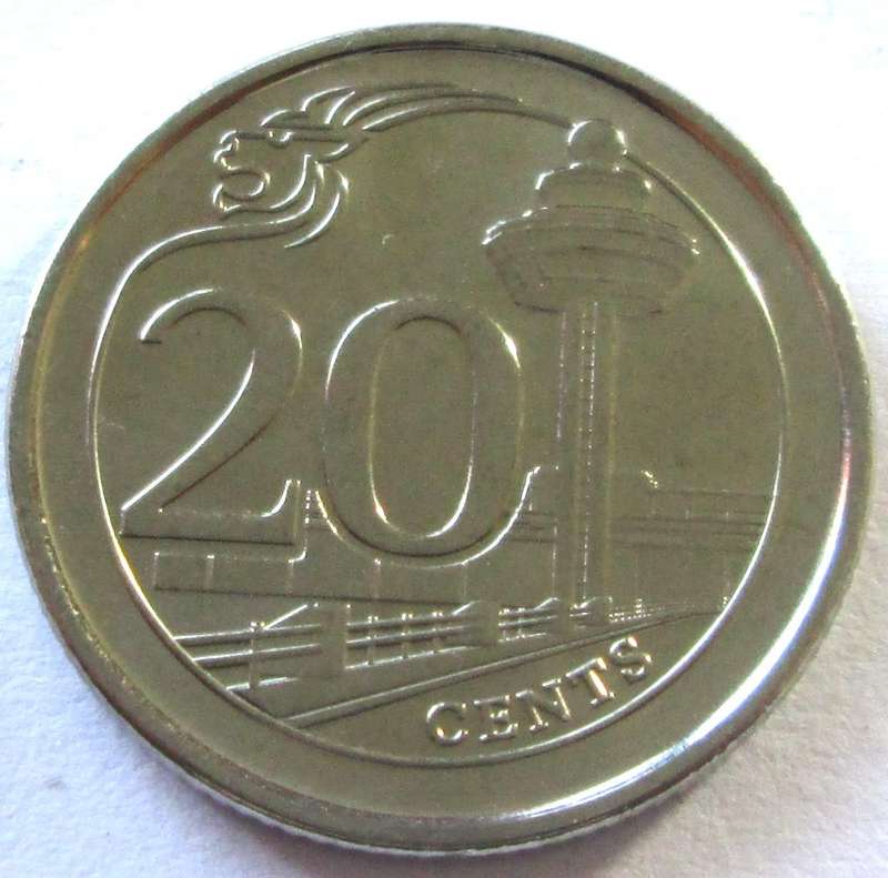 2013 Singapore 20 Cents