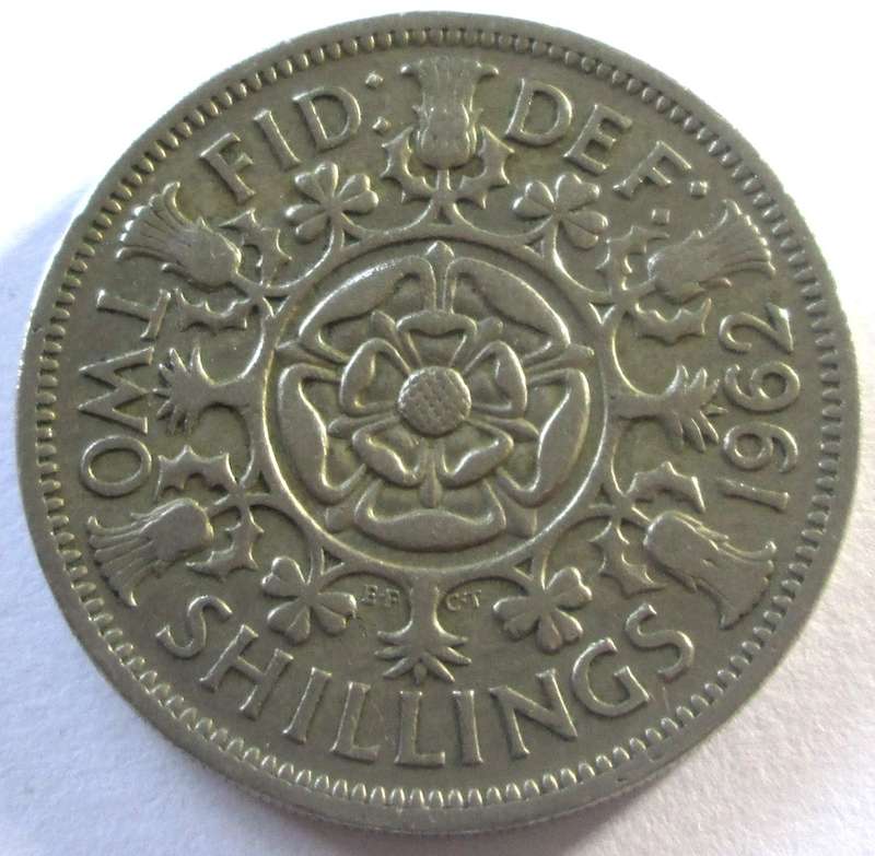 1962 Great Britain 2 Shillings