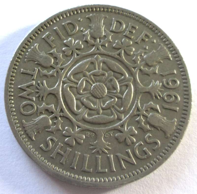 1961 Great Britain 2 Shillings