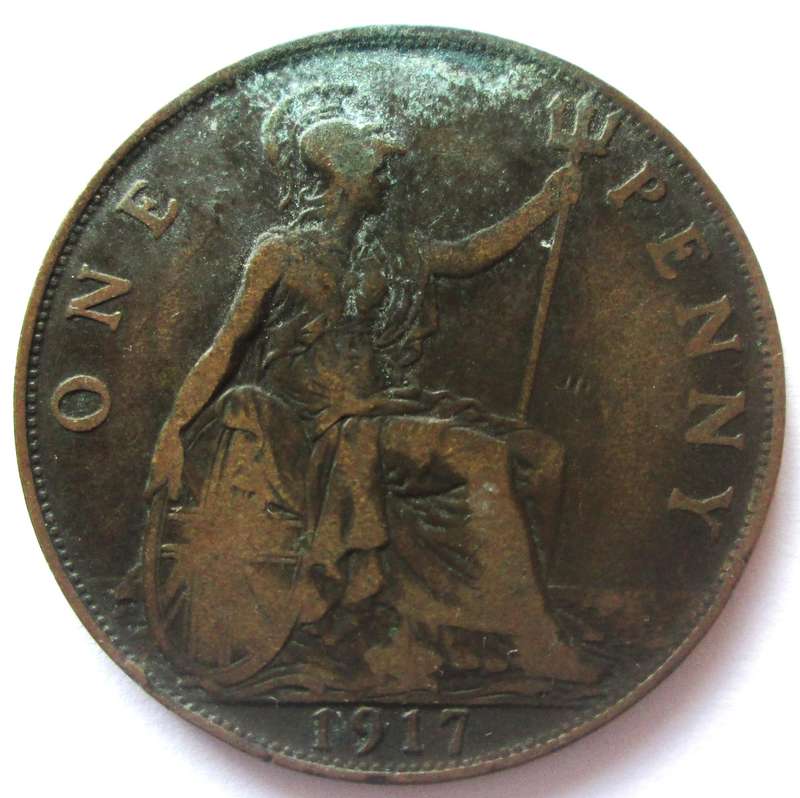 1917 Great Britain 1 Penny