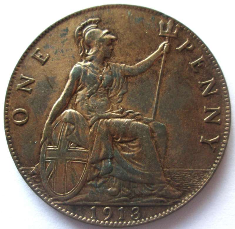 1913 Great Britain 1 Penny