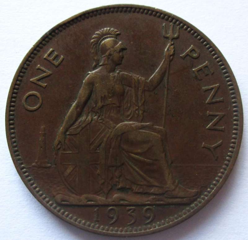 1939 Great Britain 1 Penny