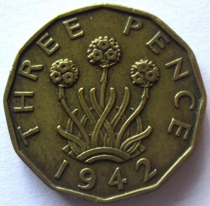 1942 Great Britain 3 Pence