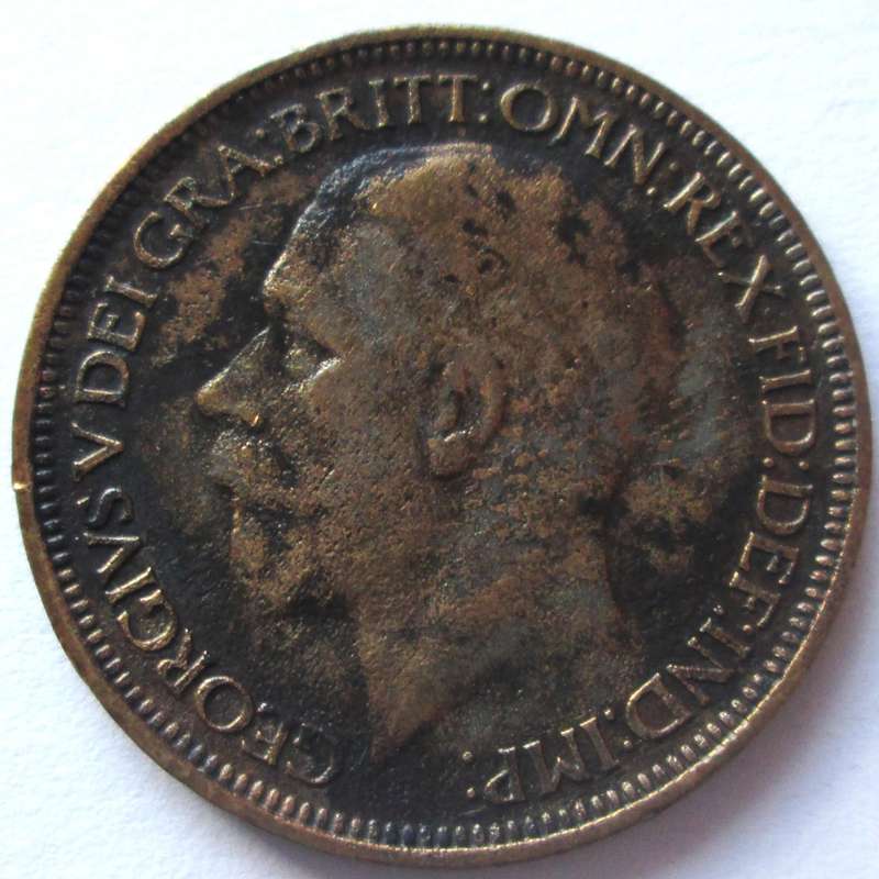 1927 Great Britain Half Penny