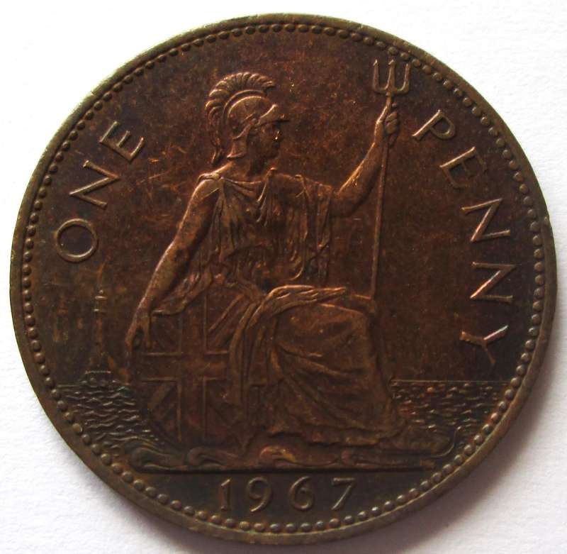 1967 Great Britain 1 Penny