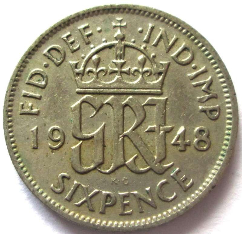 1948 Great Britain 6 Pence