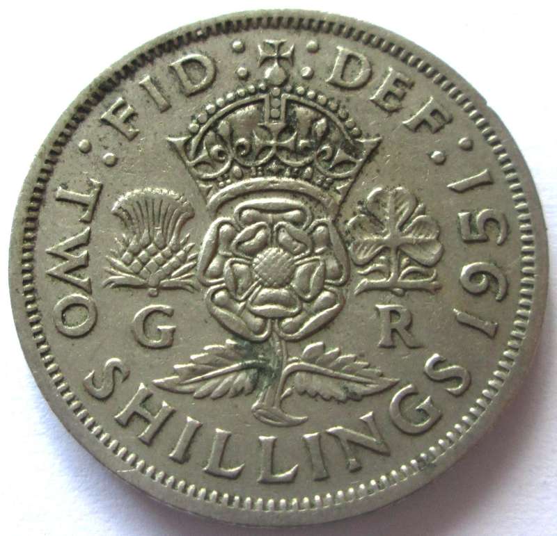 1951 Great Britain 2 Shillings