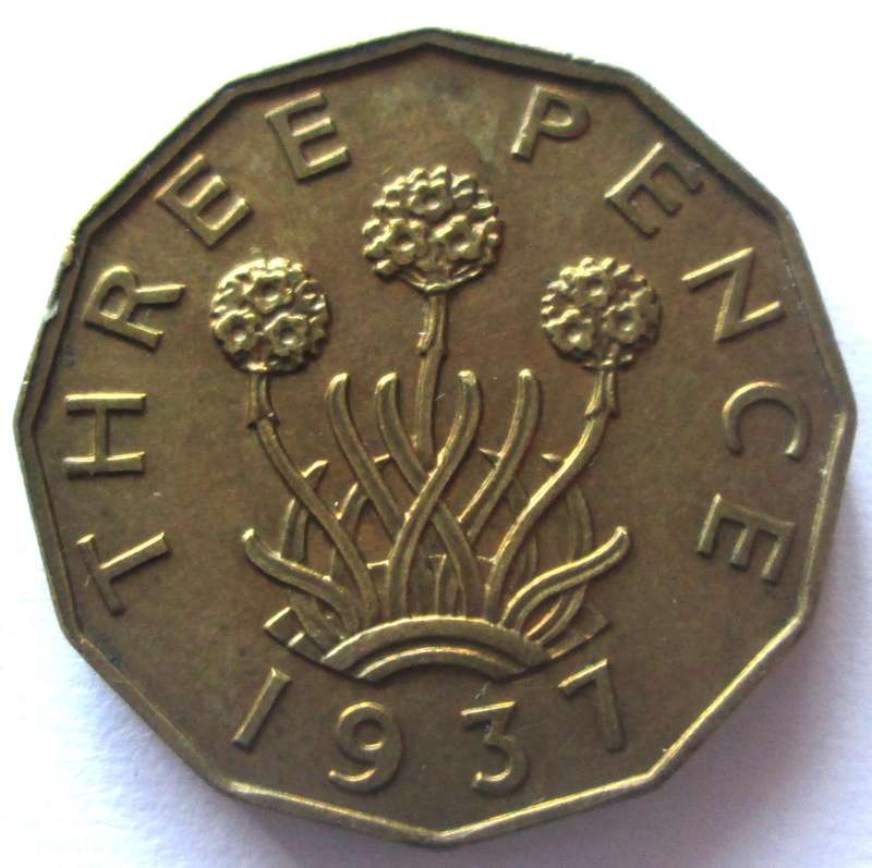 1937 Great Britain 3 Pence