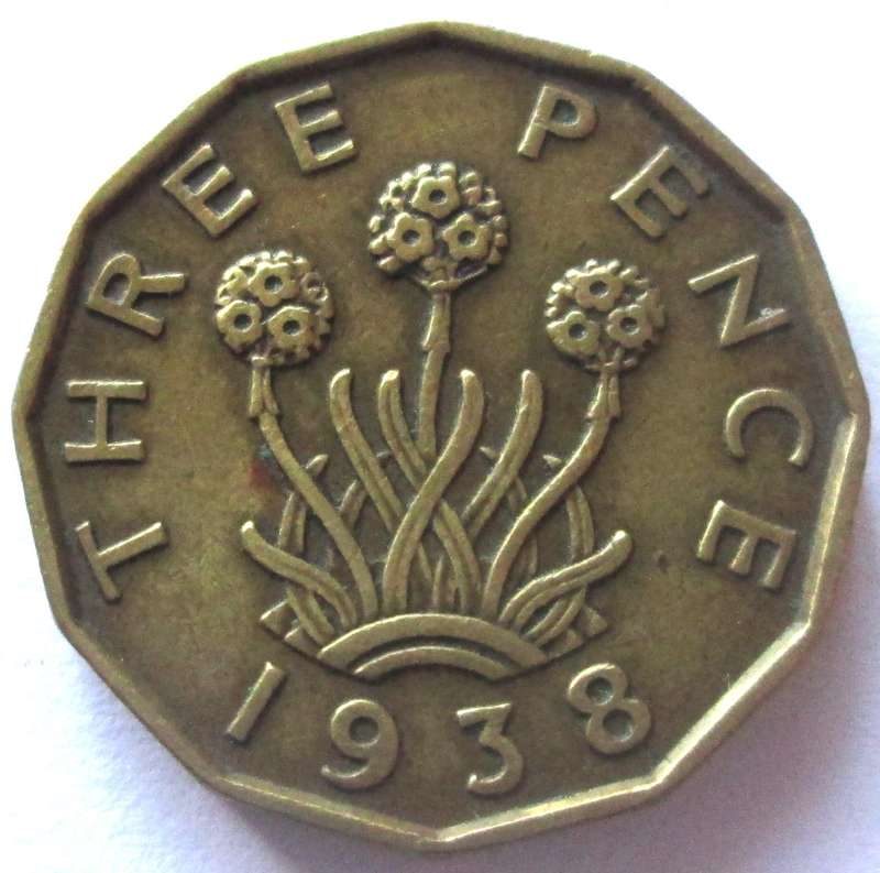 1938 Great Britain 3 Pence