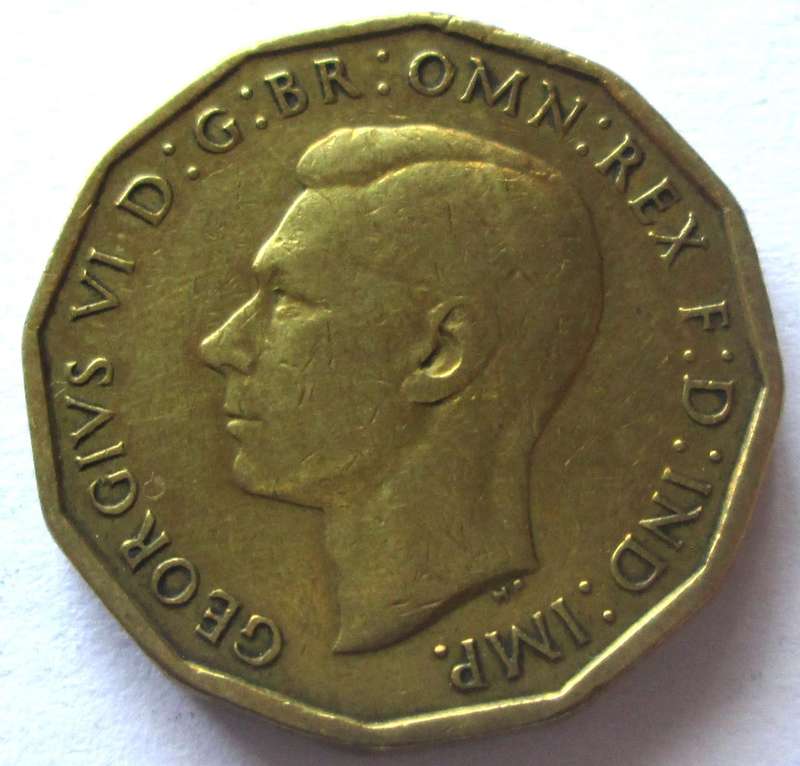 1943 Great Britain 3 Pence