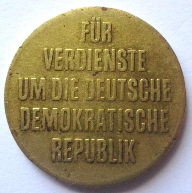 1989 For Services to the German Democratic Republic Germany Medal