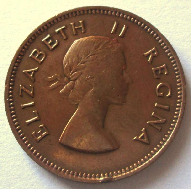 1955 Union of South Africa Half Penny