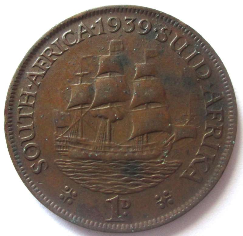 1939 Union of South Africa 1 Penny