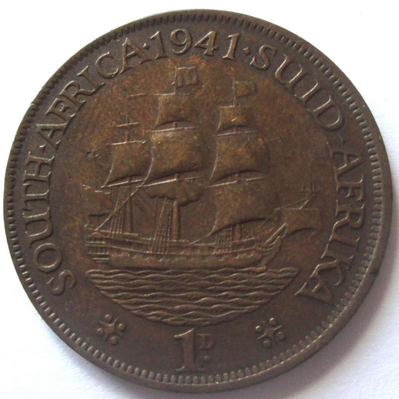 1941 Union of South Africa 1 Penny