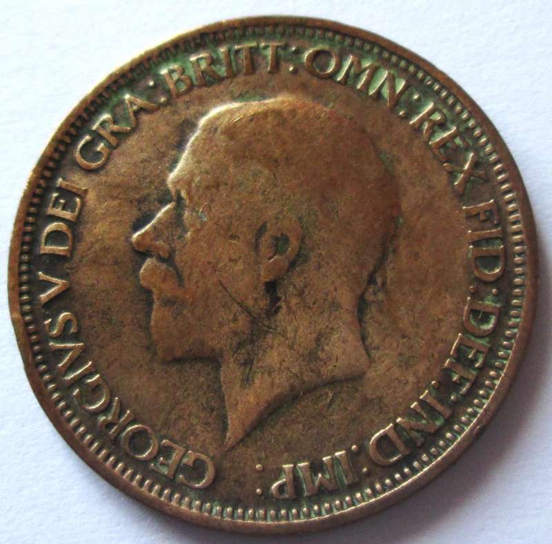 1928 Great Britain Half Penny