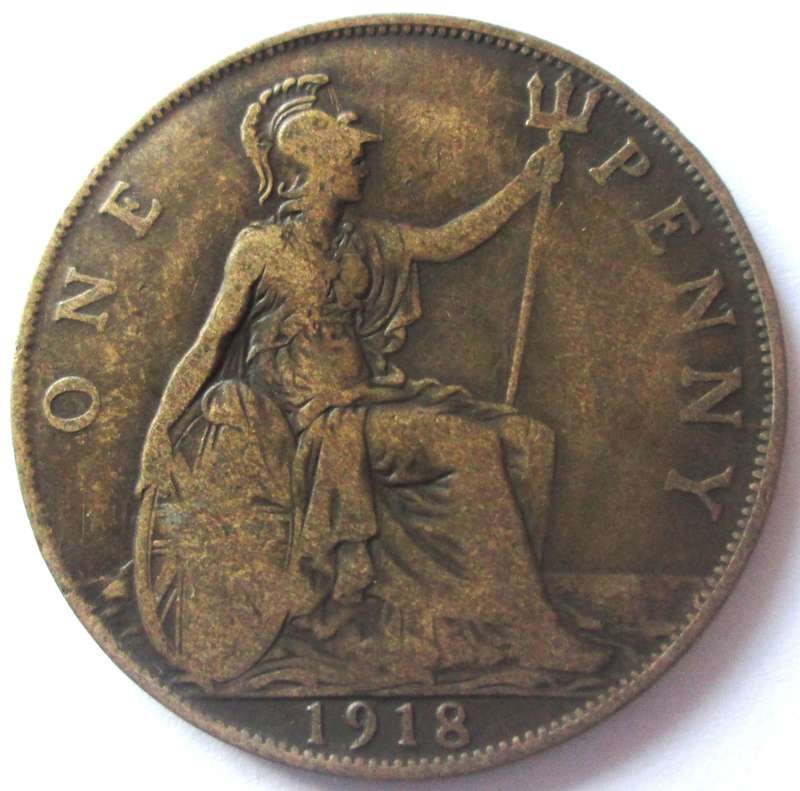 1918 Great Britain 1 Penny