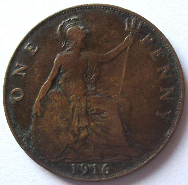 1916 Great Britain 1 Penny