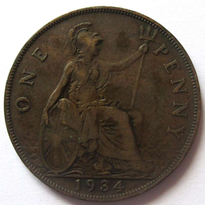 1934 Great Britain 1 Penny