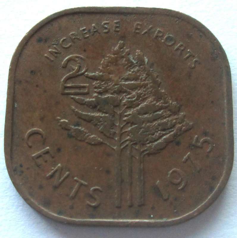 1975 Swaziland 2 Cents
