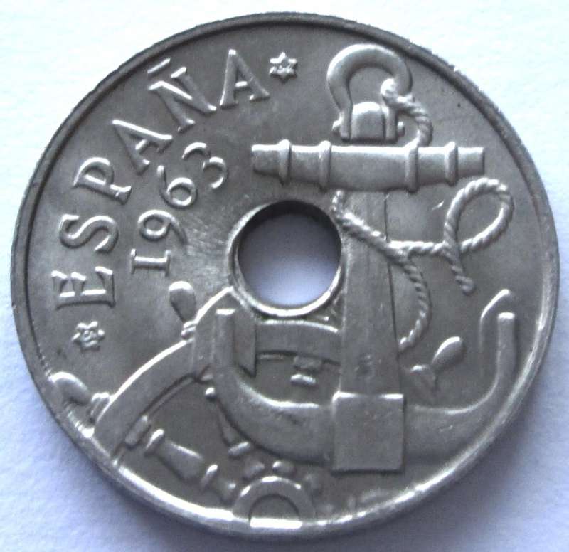1963 Spain 50 Centimos