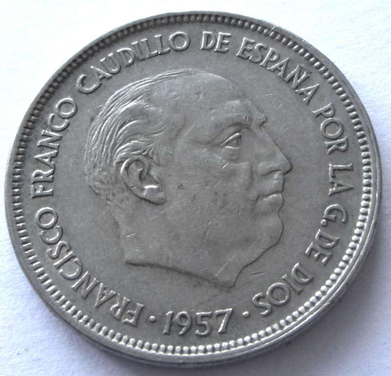 1957 Spain 25 Pesetas
