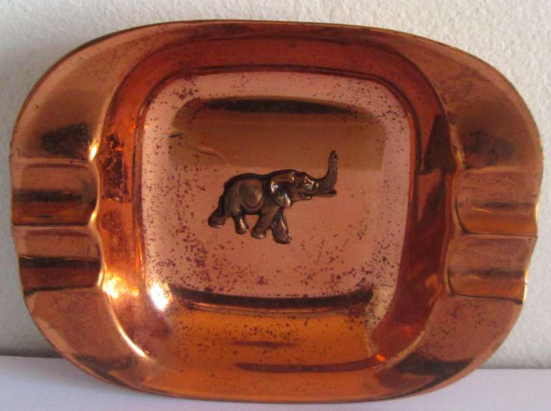 Elephant Motif Ashtray