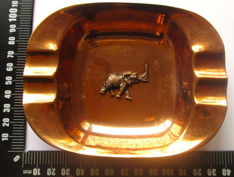 Elephant Motif Ashtray