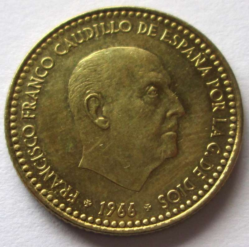 1966 Spain 1 Peseta
