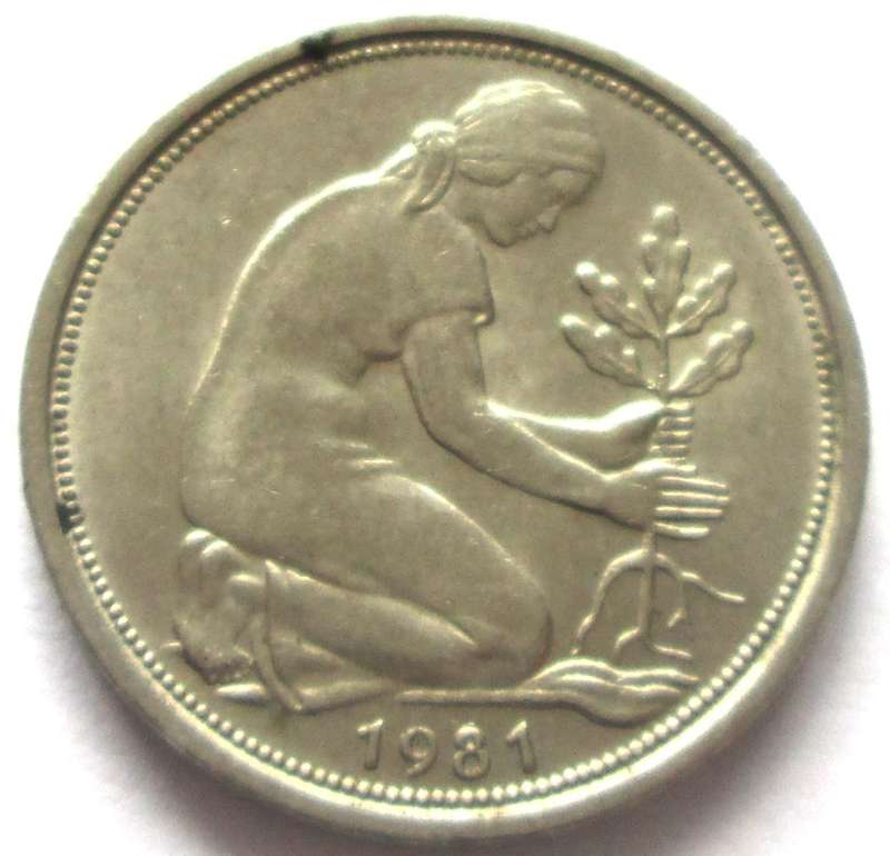 1981 Germany 50 Pfennigs