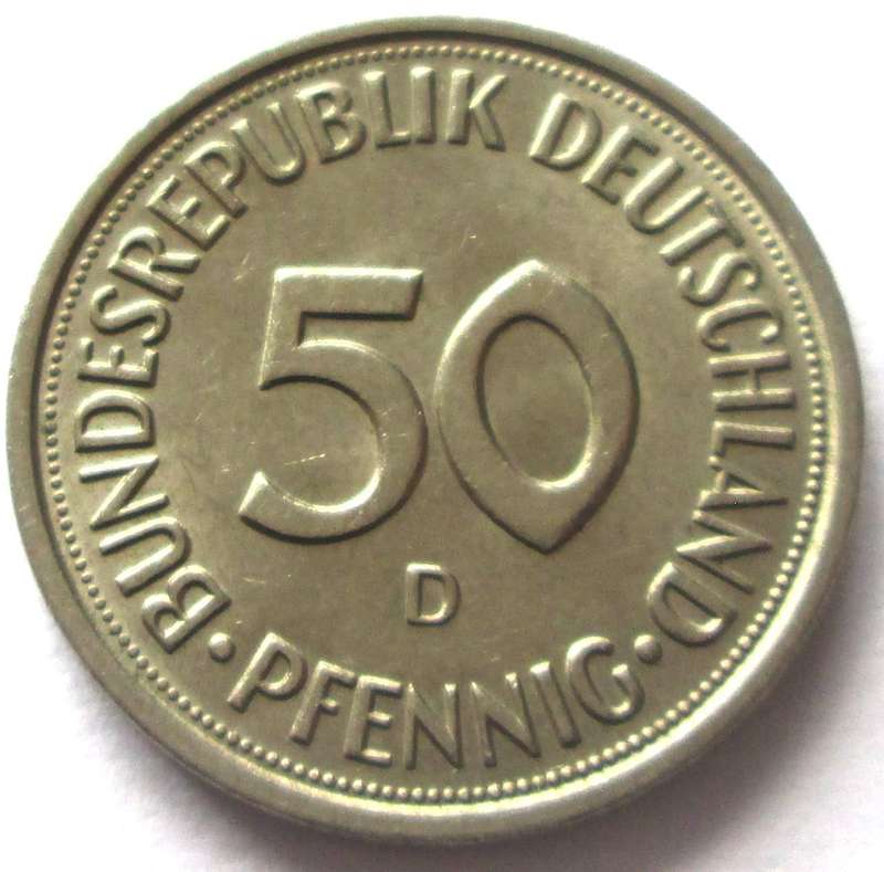 1981 Germany 50 Pfennigs