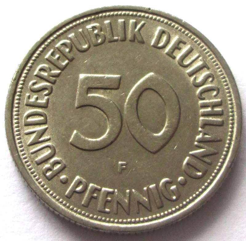 1950 Germany 50 Pfennigs