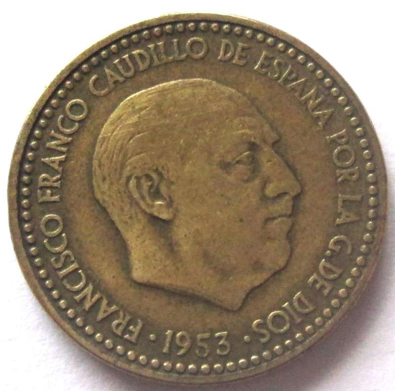 1953 Spain 1 Peseta