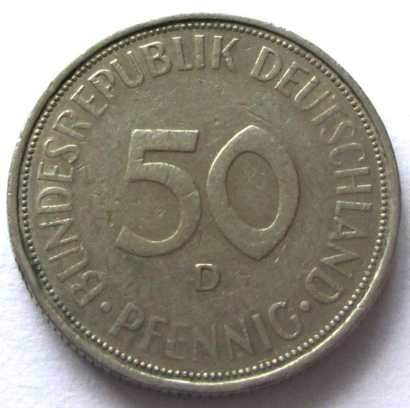 1971 Germany 50 Pfennigs